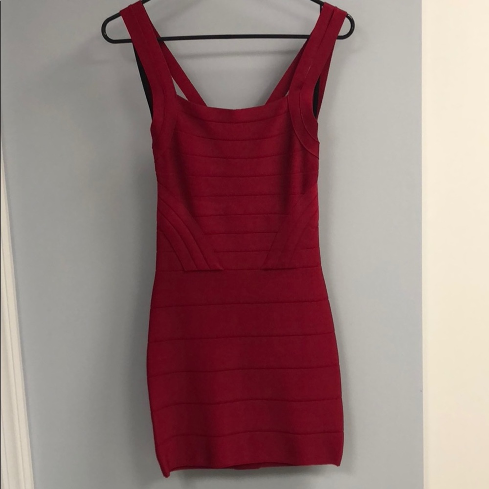 Bebe Red Bandage Dress